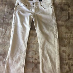 AG tomboy crop jeans white size 25